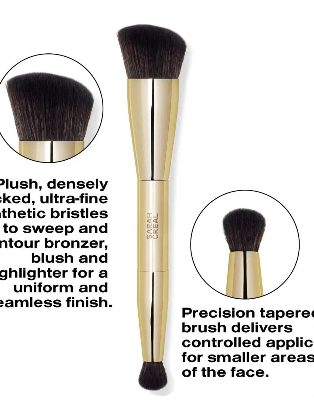THE DUAL CONTOUR BRUSH Precision Cheek & Eye Brush